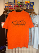 Load image into Gallery viewer, 2000s Orange Harley Davidson Double Sided Shirt (XL)
