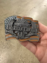 Load image into Gallery viewer, Vintage 1992 American Lawman Belt Buckle
