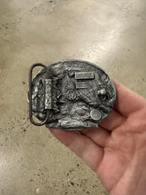 Load image into Gallery viewer, Vintage Eagle Holding Guns Belt Buckle
