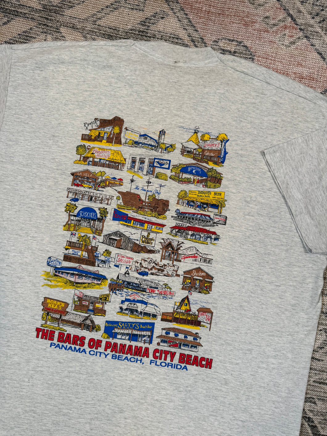 Vintage Early 90s Bars of Panama City Beach T-Shirt (2XL)