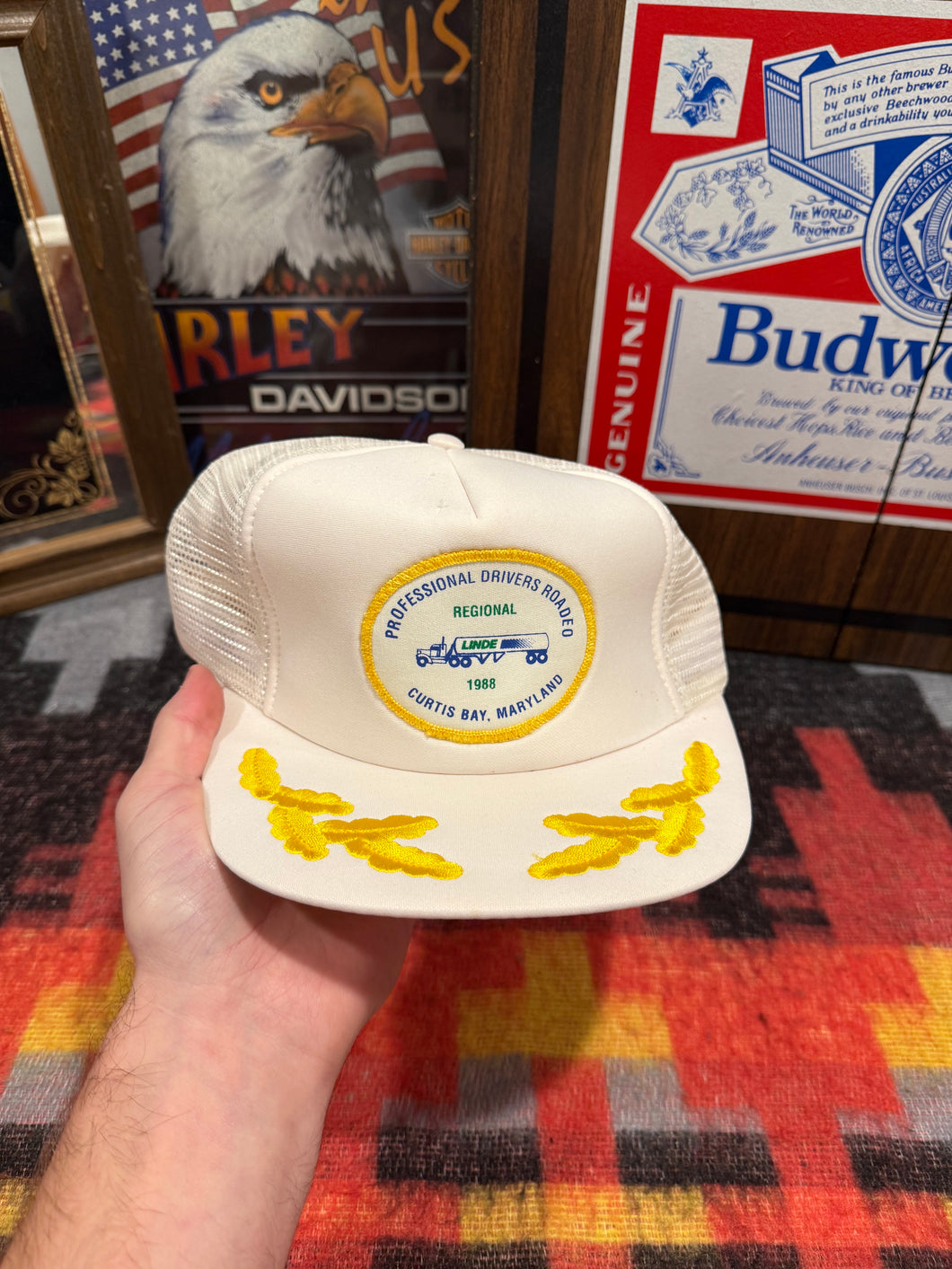 Vintage 1988 National Drivers Roadeo Trucker Hat