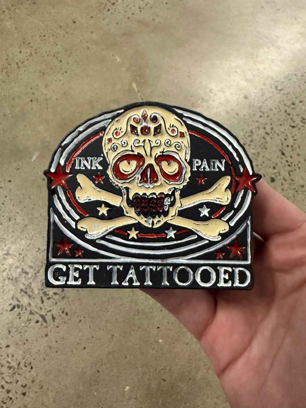 Y2K Get Tattooed Belt Buckle