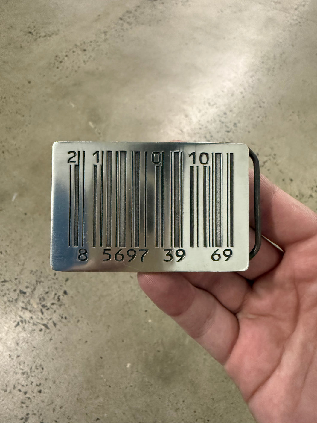 2005 Barcode Belt Buckle