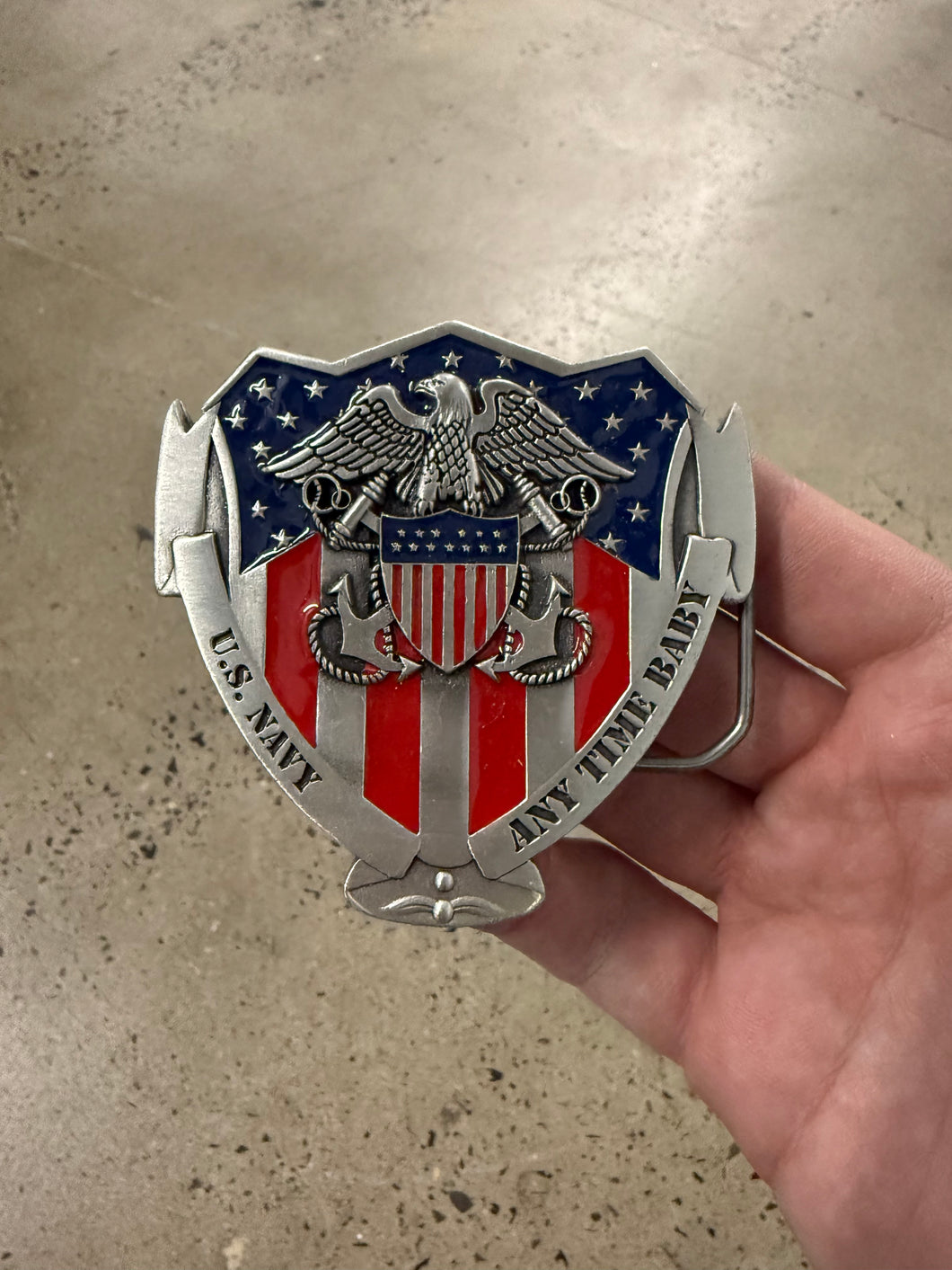 2007 US Navy Anytime Baby Belt Buckle