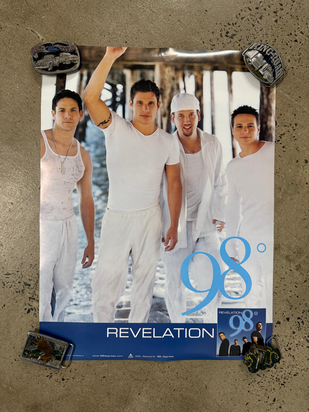 Vintage 2000 98 Degrees Double Sided Band Poster (18x24)