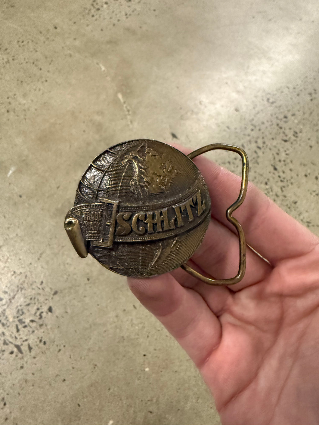 Vintage 70s Schlitz Beer Belt Buckle