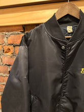 Load image into Gallery viewer, Vintage Distressed Gold Fingers Club Bomber Jacket (XL)
