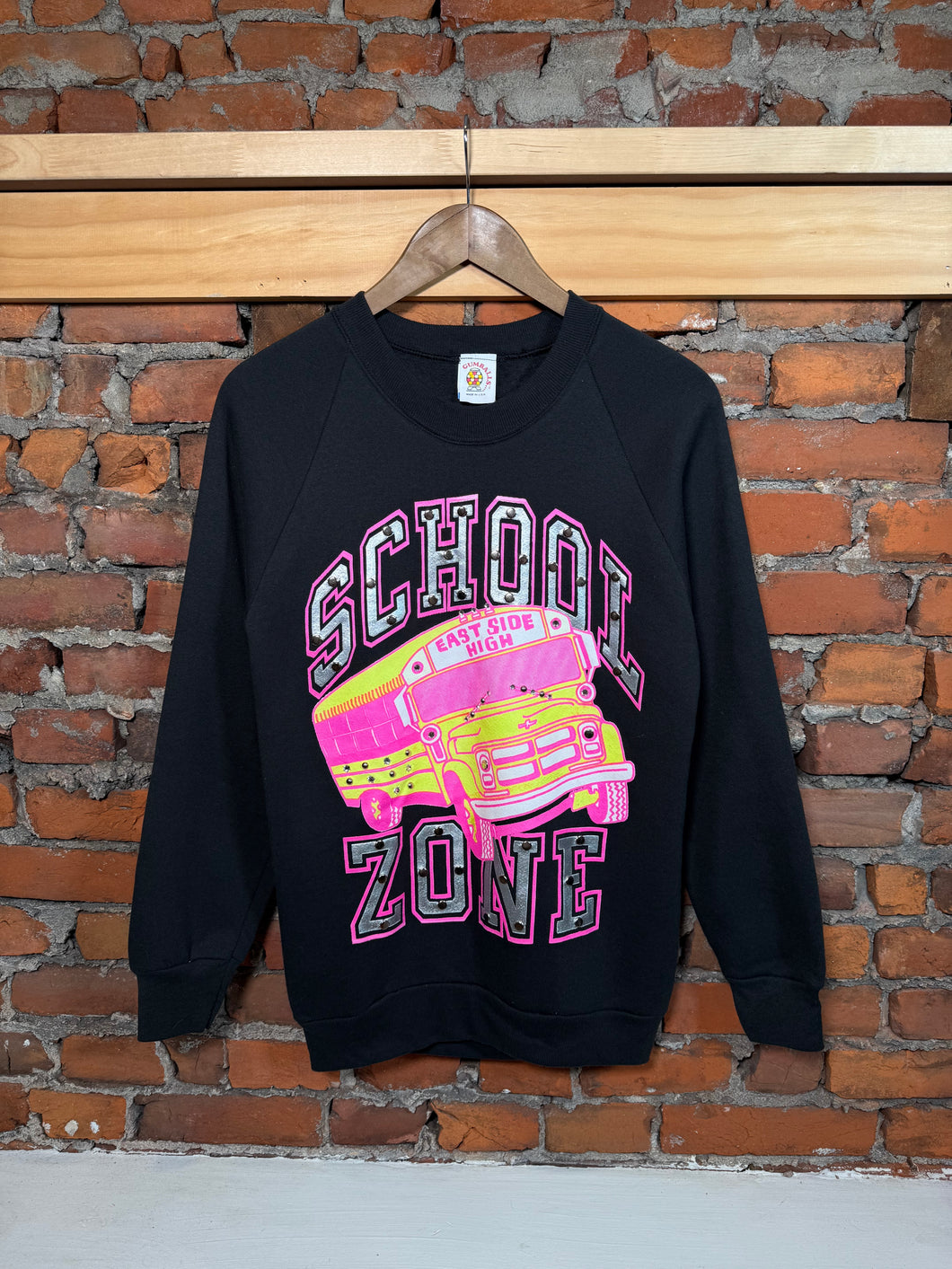 Vintage Late 80s Bejeweled School Zone Crewneck (WS)