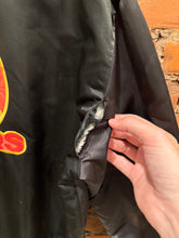 Load image into Gallery viewer, Vintage Distressed Gold Fingers Club Bomber Jacket (XL)
