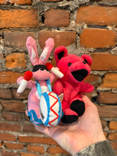 Load image into Gallery viewer, Lot of 2 Vintage Mini Stuffed Animals- Grateful Dead Bear and The Energizer Bunny
